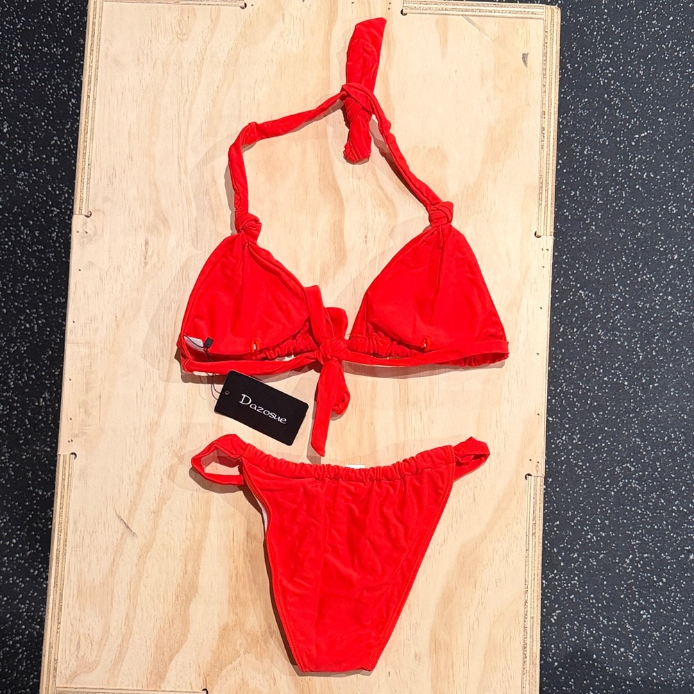 Red Bikini Set - Picture 2 of 5